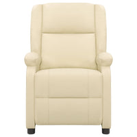 Thumbnail for Massagesessel Creme Echtleder