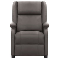 Thumbnail for Massagesessel Grau Echtleder