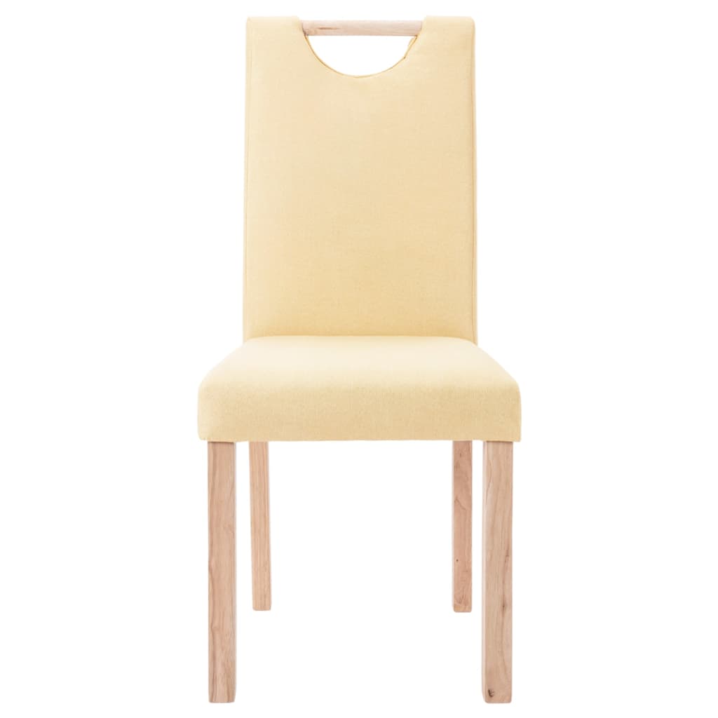 Esszimmerstühle 4 Stk. Creme Stoff