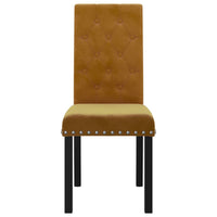 Thumbnail for Esszimmerstühle 4 Stk. Braun Samt