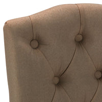 Thumbnail for Esszimmerstühle 2 Stk. Braun Stoff