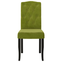Thumbnail for Esszimmerstühle 4 Stk. Hellgrün Samt