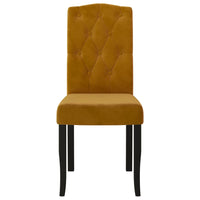 Thumbnail for Esszimmerstühle 4 Stk. Braun Samt