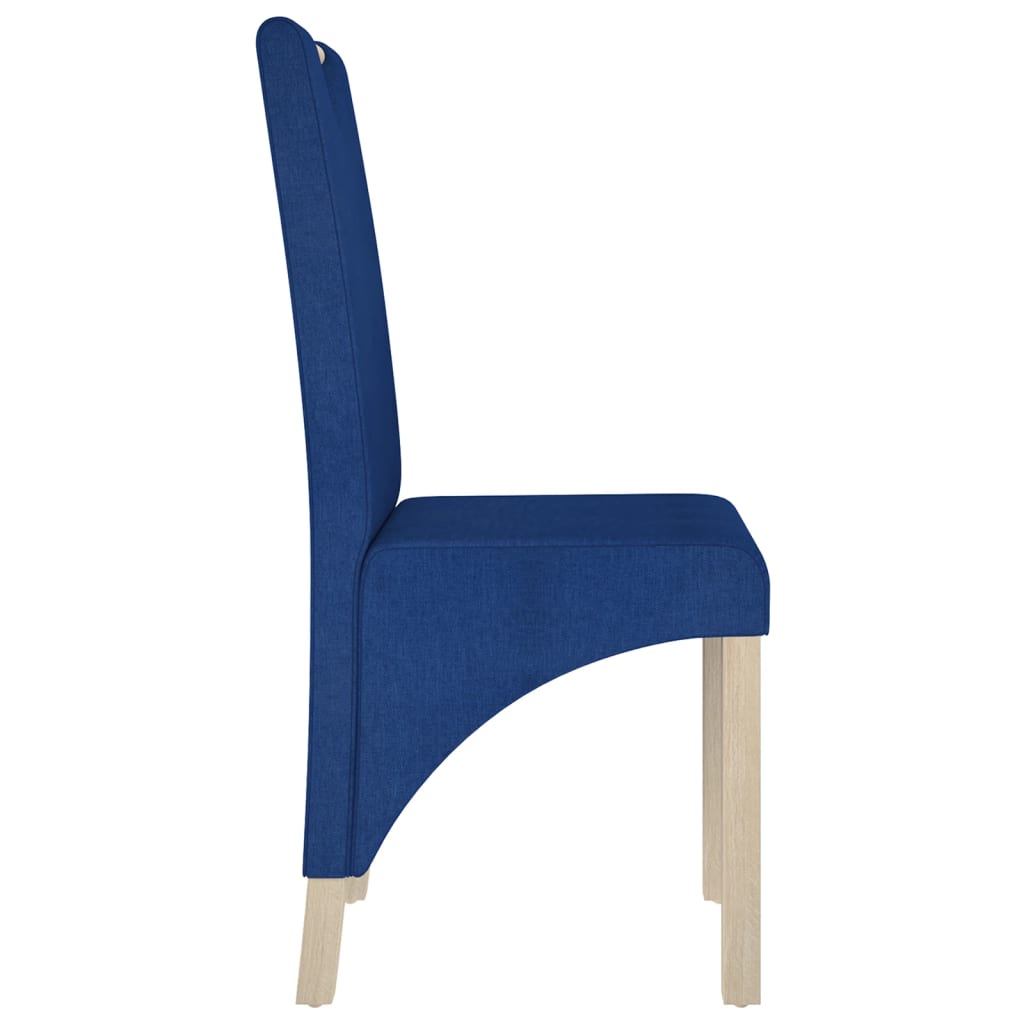 Esszimmerstühle 2 Stk. Blau Stoff