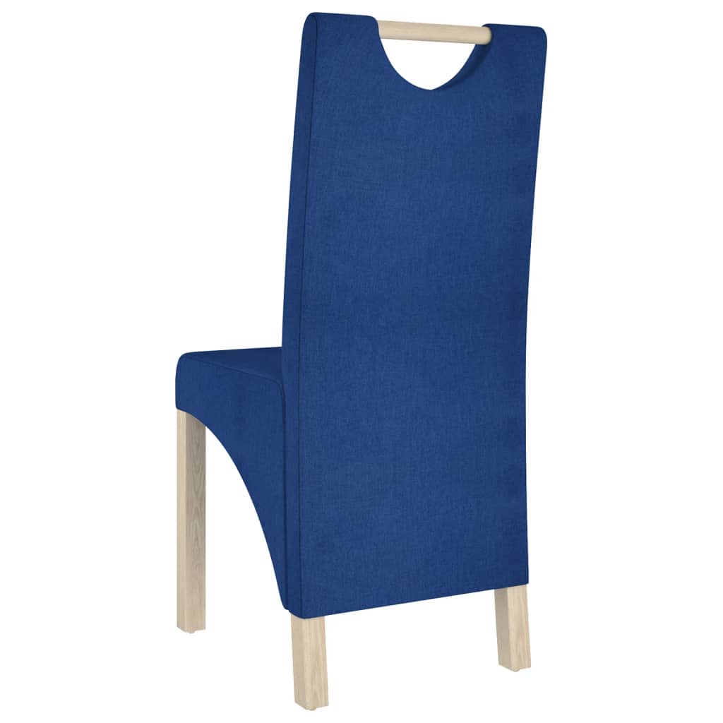 Esszimmerstühle 2 Stk. Blau Stoff