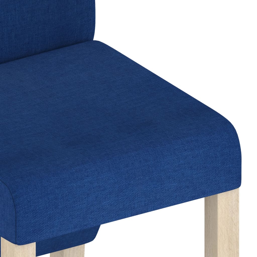 Esszimmerstühle 2 Stk. Blau Stoff