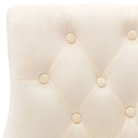 Thumbnail for Esszimmerstuhl Creme Samt