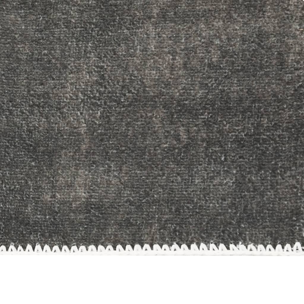 Teppich Waschbar Faltbar Taupe 160x230 cm Polyester