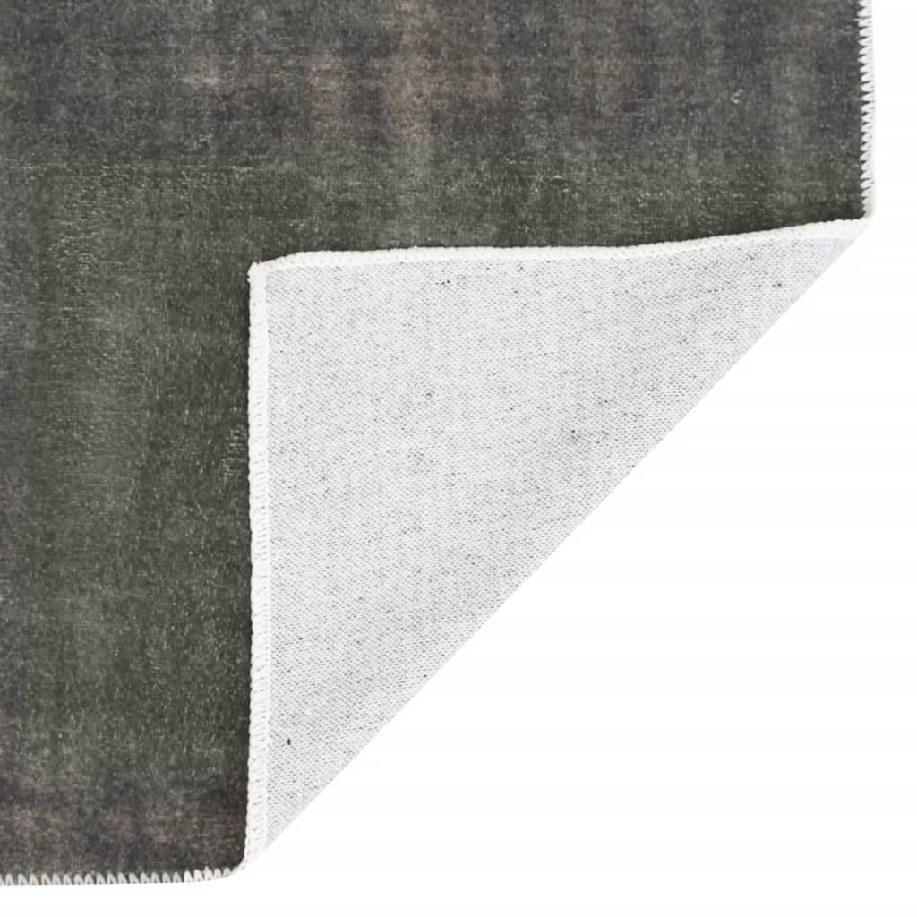 Teppich Waschbar Faltbar Taupe 160x230 cm Polyester