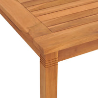 Thumbnail for Garten-Esstisch 85x85x75 cm Massivholz Teak