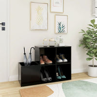 Thumbnail for Flur-Schuhschrank Schwarz 105x35,5x70 cm Holzwerkstoff