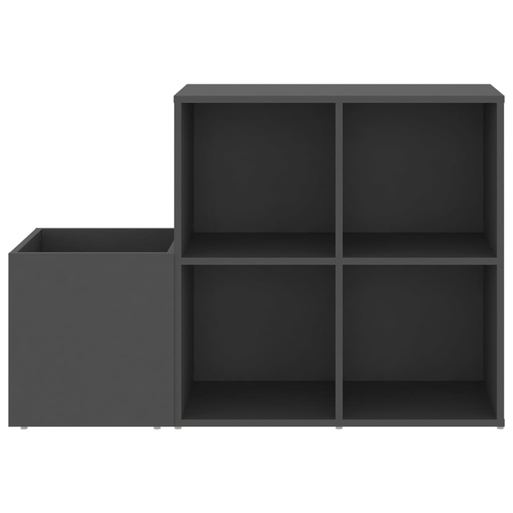Flur-Schuhschrank Grau 105x35,5x70 cm Spanplatte