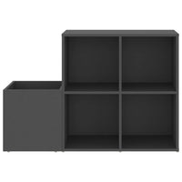 Thumbnail for Flur-Schuhschrank Grau 105x35,5x70 cm Spanplatte