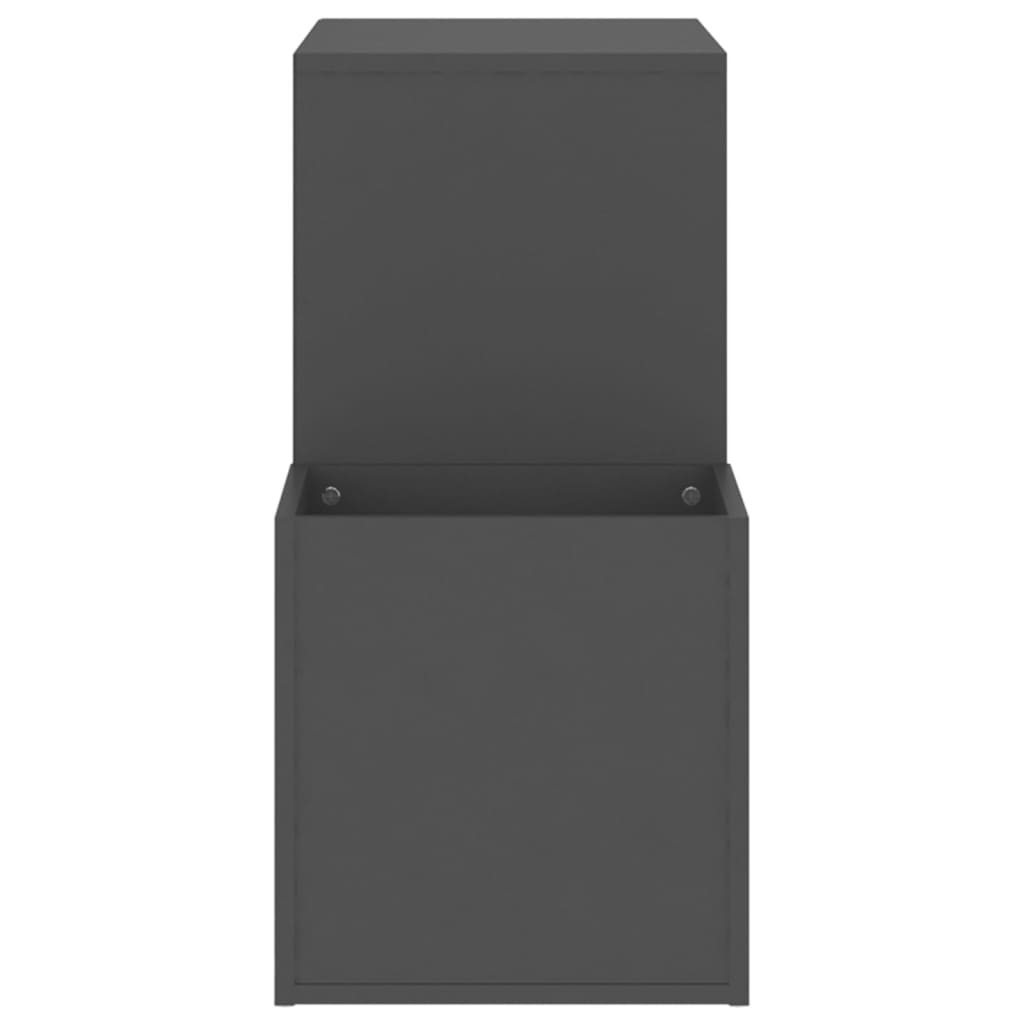 Flur-Schuhschrank Grau 105x35,5x70 cm Spanplatte