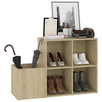 Thumbnail for Flur-Schuhschrank Sonoma Eiche 105x35,5x70 cm Spanplatte
