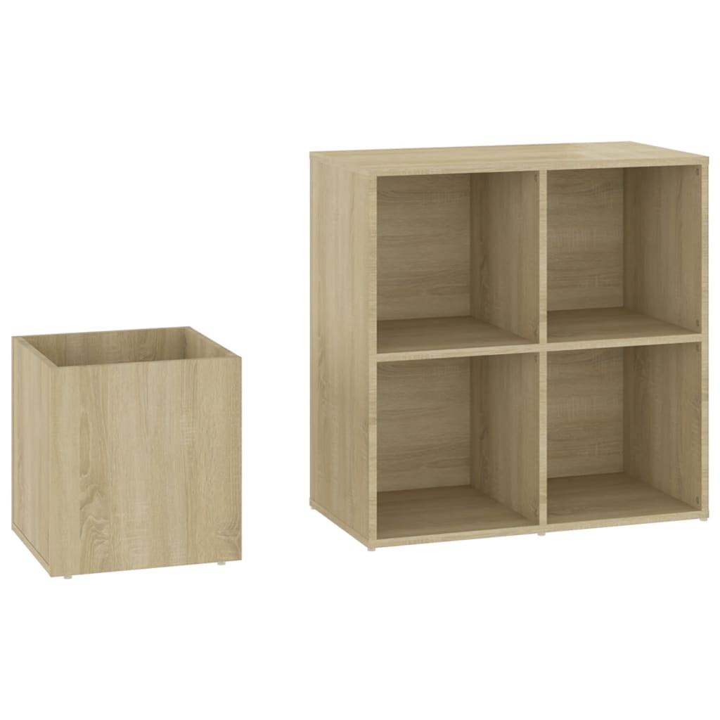 Flur-Schuhschrank Sonoma Eiche 105x35,5x70 cm Spanplatte