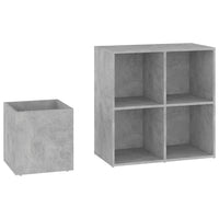 Thumbnail for Flur-Schuhschrank Betongrau 105x35,5x70 cm Spanplatte