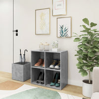 Thumbnail for Flur-Schuhschrank Betongrau 105x35,5x70 cm Spanplatte