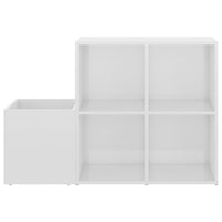 Thumbnail for Flur-Schuhschrank Hochglanz-Weiß 105x35,5x70 cm Spanplatte