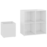 Thumbnail for Flur-Schuhschrank Hochglanz-Weiß 105x35,5x70 cm Spanplatte