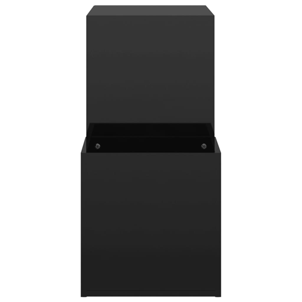 Flur-Schuhschrank Hochglanz-Schwarz 105x35,5x70cm Holzwerkstoff
