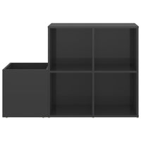 Thumbnail for Flur-Schuhschrank Hochglanz-Grau 105x35,5x70 cm Spanplatte