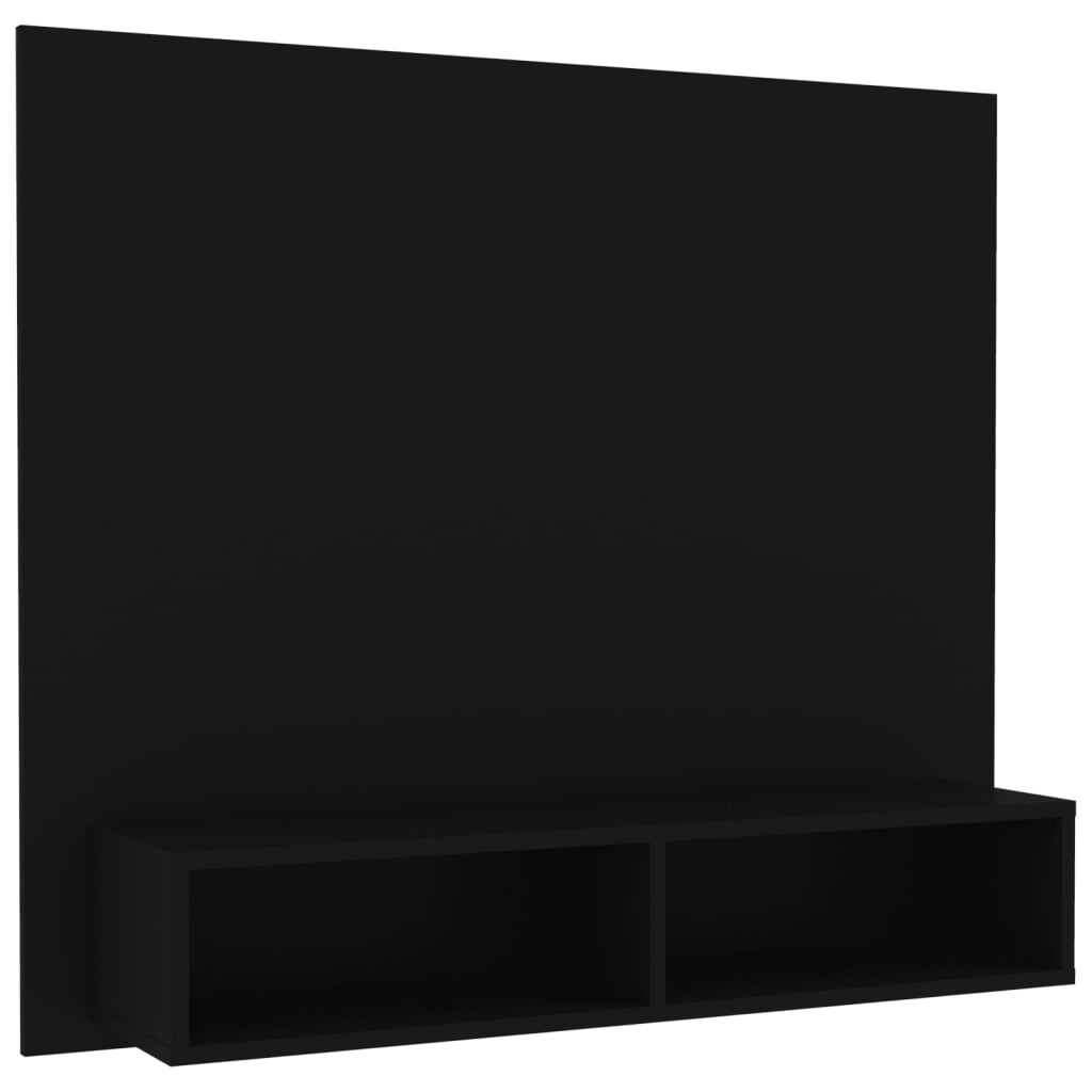 TV-Wandschrank Schwarz 102x23,5x90 cm Spanplatte