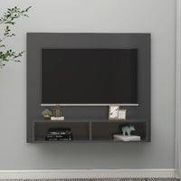 Thumbnail for TV-Wandschrank Grau 102x23,5x90 cm Spanplatte