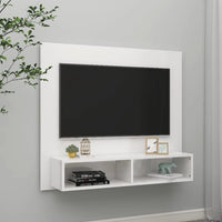 Thumbnail for TV-Wandschrank Hochglanz-Weiß 102x23,5x90 cm Spanplatte