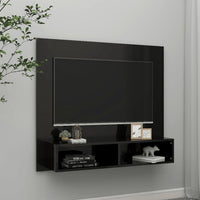 Thumbnail for TV-Wandschrank Hochglanz-Schwarz 102x23,5x90 cm Holzwerkstoff
