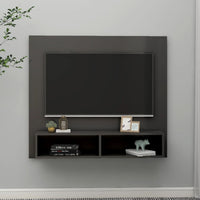 Thumbnail for TV-Wandschrank Hochglanz-Grau 102x23,5x90 cm Spanplatte