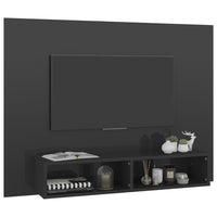 Thumbnail for TV-Wandschrank Hochglanz-Grau 120x23,5x90 cm Spanplatte