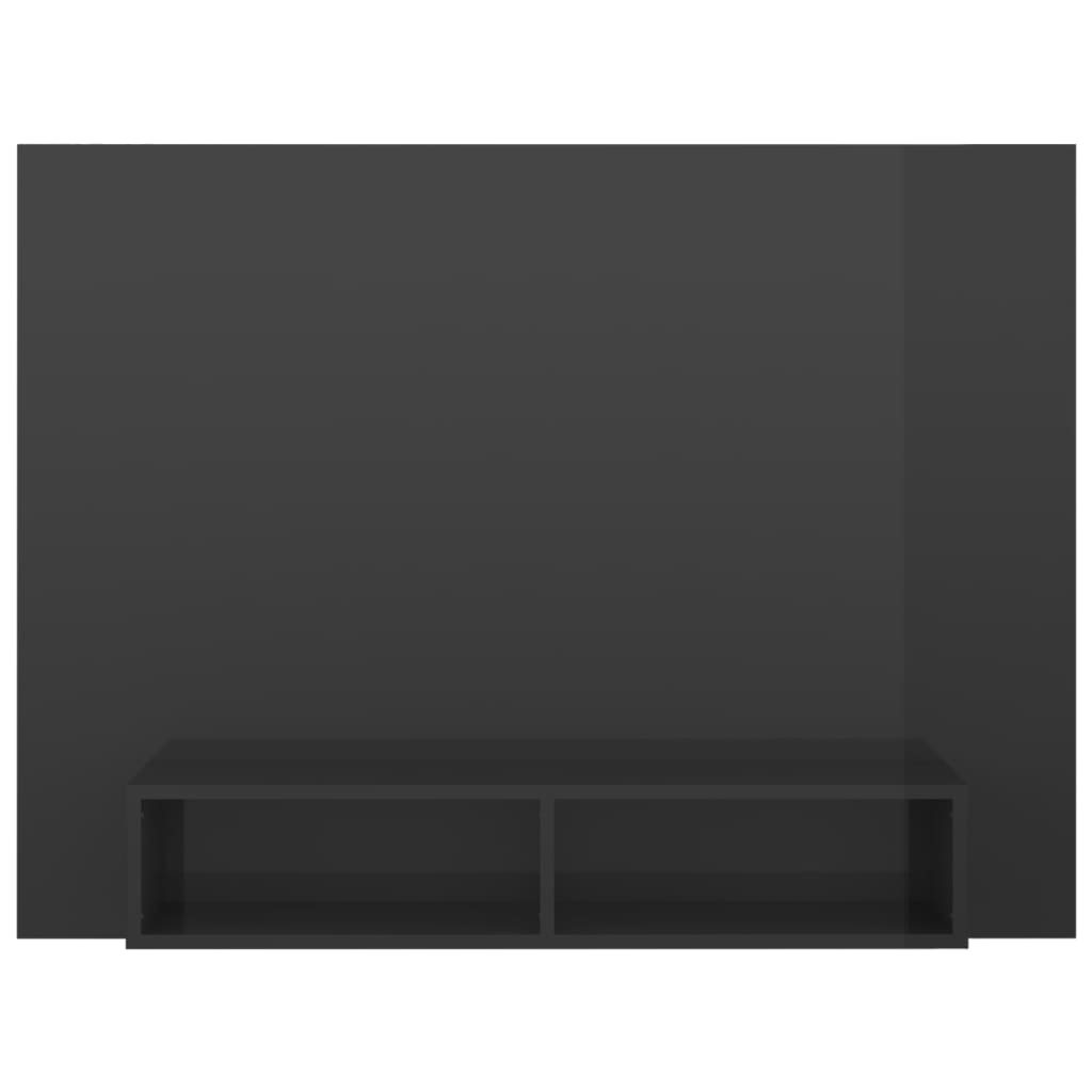 TV-Wandschrank Hochglanz-Grau 120x23,5x90 cm Spanplatte