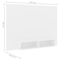 Thumbnail for TV-Wandschrank Weiß 135x23,5x90 cm Spanplatte