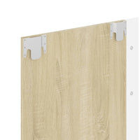Thumbnail for TV-Wandschrank Weiß Sonoma-Eiche 135x23,5x90 cm Spanplatte