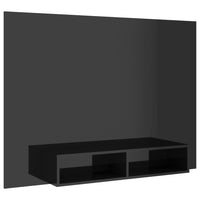 Thumbnail for TV-Wandschrank Hochglanz-Schwarz 135x23,5x90 cm Spanplatte