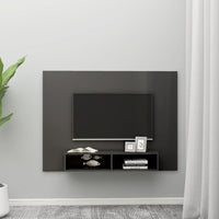 Thumbnail for TV-Wandschrank Hochglanz-Grau 135x23,5x90 cm Spanplatte