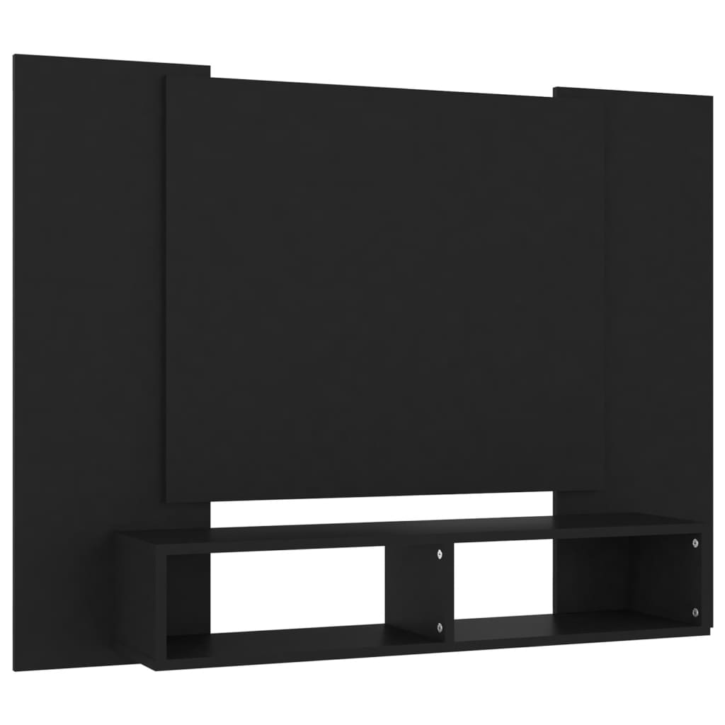 TV-Wandschrank Schwarz 120x23,5x90 cm Spanplatte