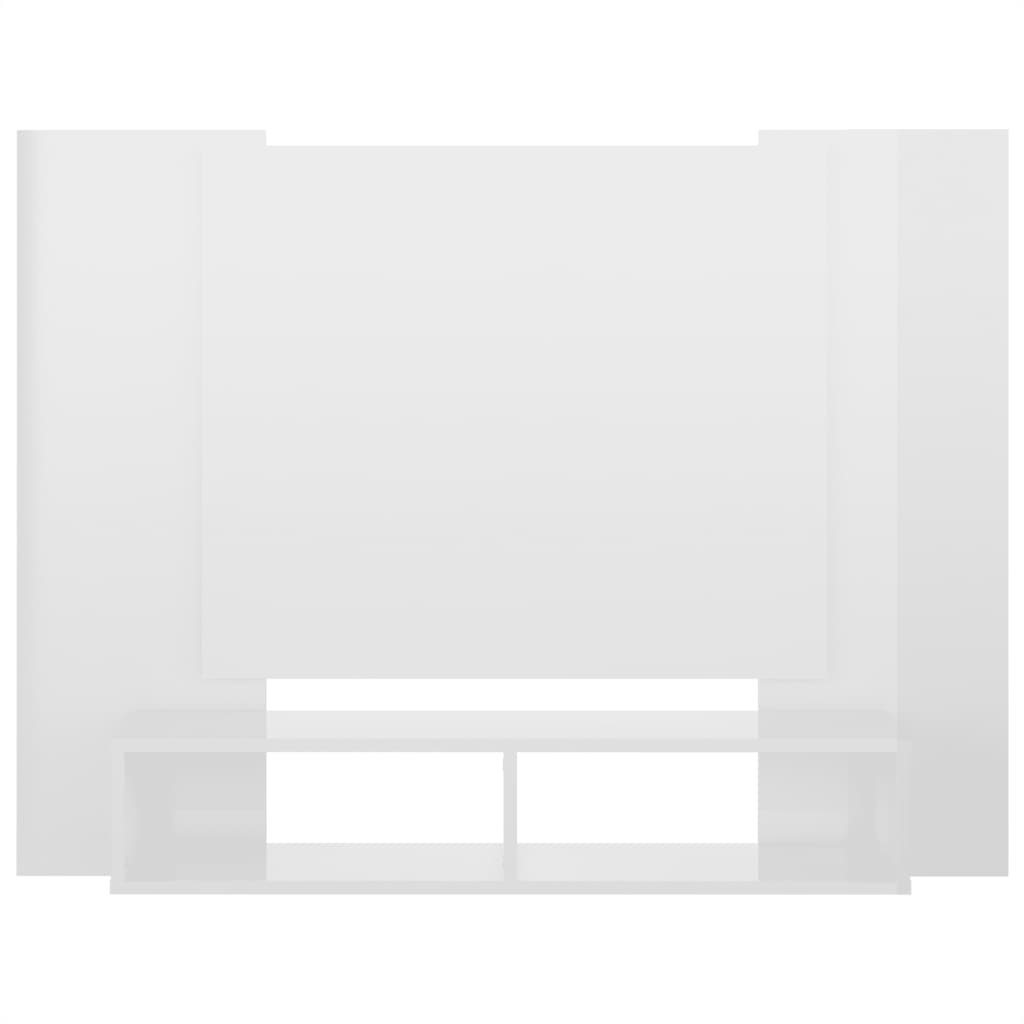 TV-Wandschrank Hochglanz-Weiß 120x23,5x90 cm Spanplatte