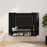 Thumbnail for TV-Wandschrank Hochglanz-Schwarz 120x23,5x90 cm Holzwerkstoff