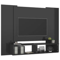 Thumbnail for TV-Wandschrank Hochglanz-Grau 120x23,5x90 cm Spanplatte