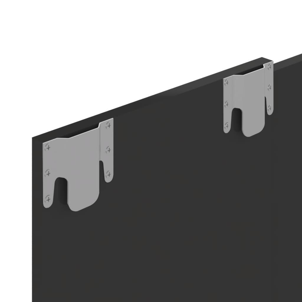 TV-Wandschrank Hochglanz-Grau 120x23,5x90 cm Spanplatte