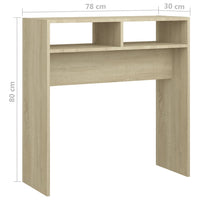 Thumbnail for Konsolentisch Sonoma-Eiche 78x30x80 cm Spanplatte