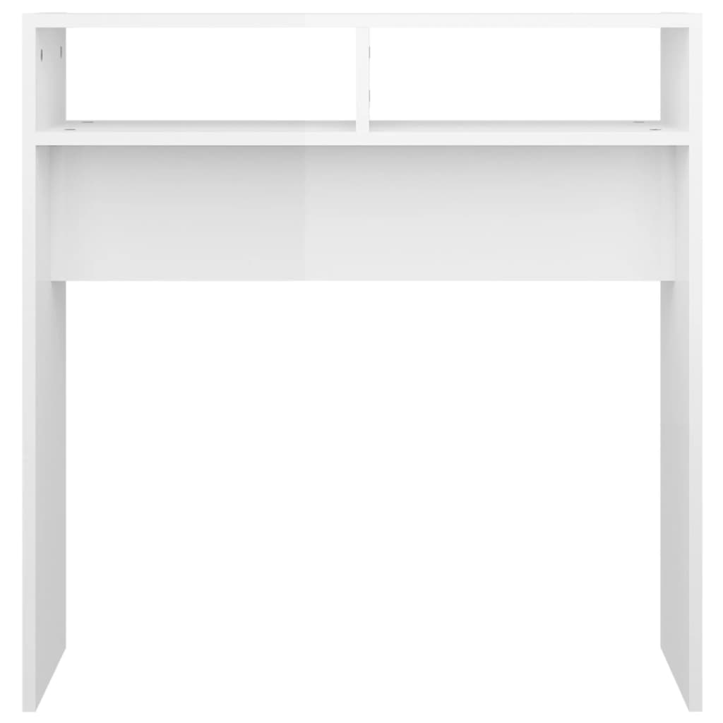 Konsolentisch Hochglanz-Weiß 78x30x80 cm Spanplatte