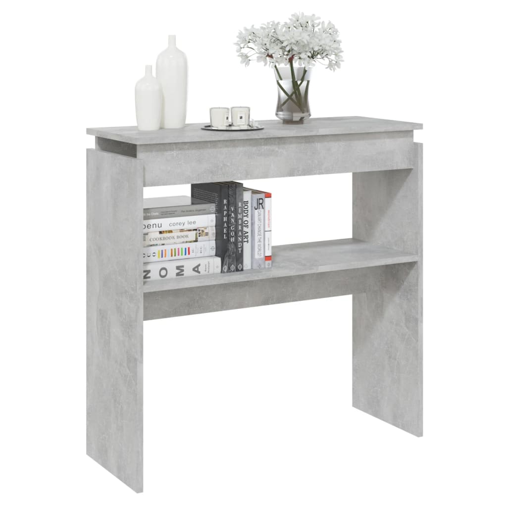 Konsolentisch Betongrau 80x30x80 cm Spanplatte