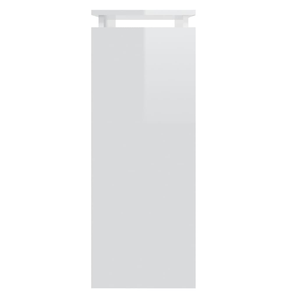 Konsolentisch Hochglanz-Weiß 80x30x80 cm Holzwerkstoff