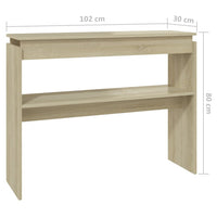 Thumbnail for Konsolentisch Sonoma-Eiche 102x30x80 cm Holzwerkstoff