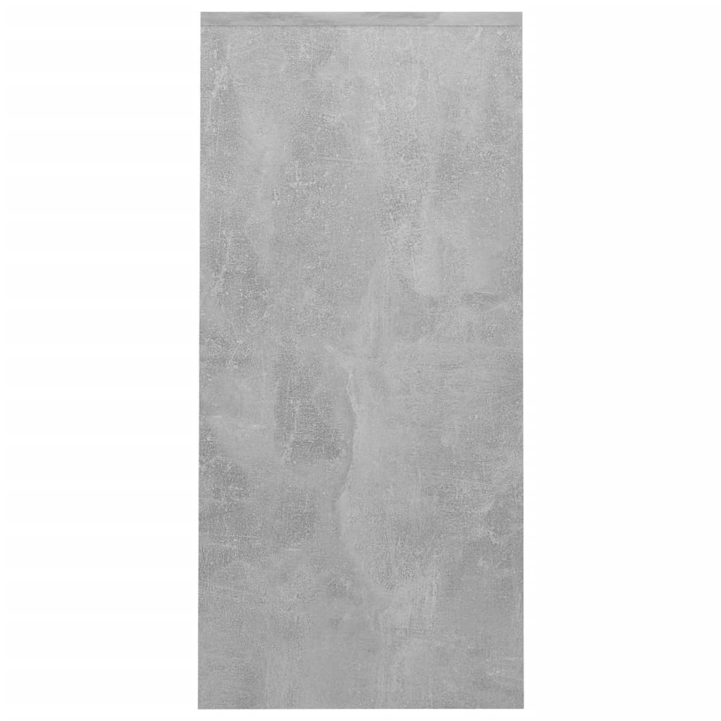 Computertisch Betongrau 102,5x35x75 cm Spanplatte