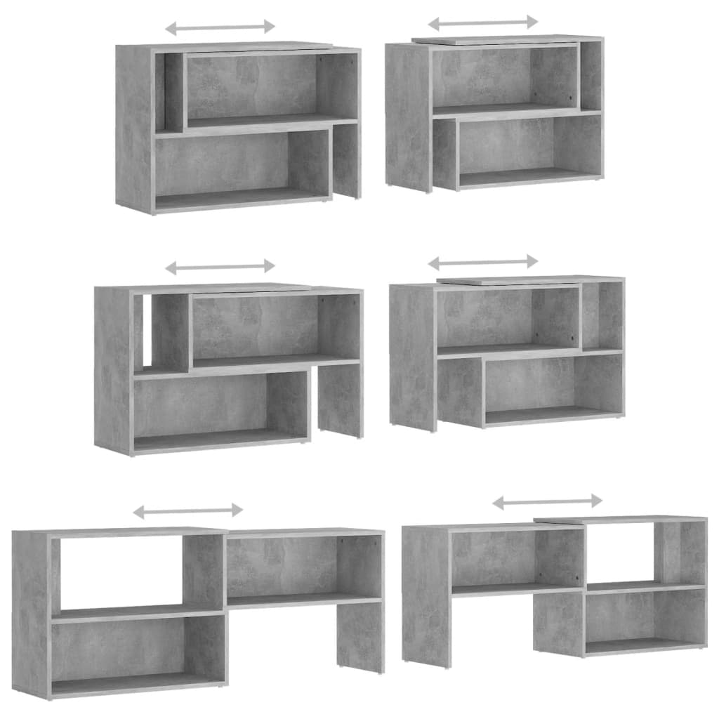 TV-Schrank Betongrau 149x30x52 cm Spanplatte