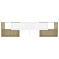 Thumbnail for TV-Schrank Weiß Sonoma-Eiche 149x30x52 cm Spanplatte